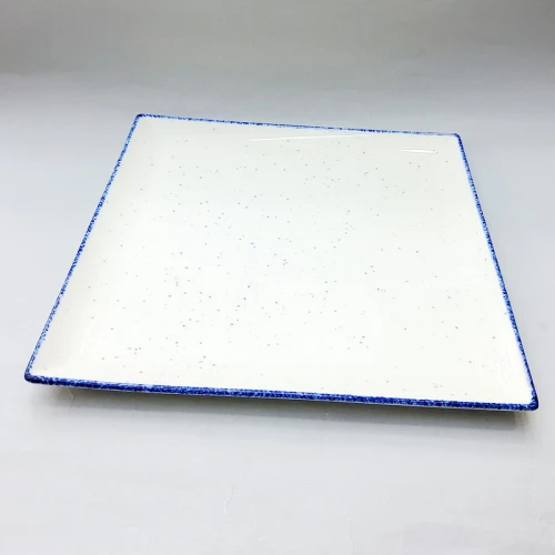 #KH7167-P; Ceramic square plate 10.5" #KHP