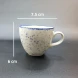 #KHE150-P; Ceramic coffee cup + saucer 150ml #KHP