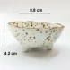 #KK1189-WT; Ceramic sauce dish #WT