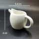 #KK1210-CW; Ceramic cream pot w. handle 4" CWT 