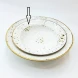 #KK1258-WT;  Ceramic deep plate 7.5"