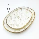 #KK1265-WT;  Ceramic oval plate 29x20cm