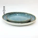 #KK1302-BL; Ceramic round plate 10.75" BL     