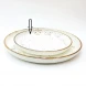 #KK1302-WT;Ceramic  round plate 10.75"