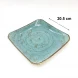 #KK1326-BL; Ceramic square plate 8" BL