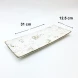 #KK1340-WT;  Ceramic plate 31x12.5cm #WT