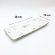 #KK1357-WT;  Ceramic plate 36x15cm #WT