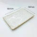#KK1364-WT;  Ceramic plate 22.5x14.5cm #WT