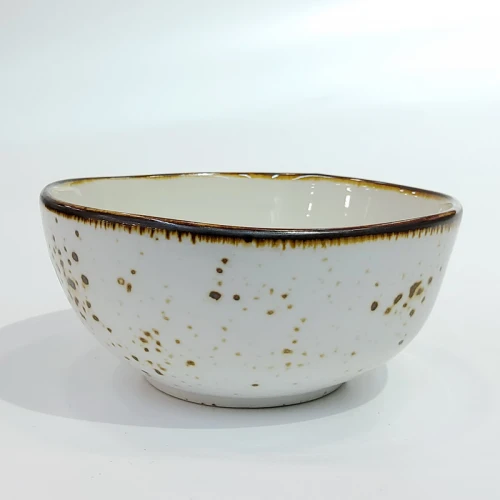 #KK1395-WT; Ceramic bowl 4.5" #WT