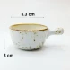 #KK2711-WT: Ceramic sauce dish 8.3cm #WT  