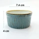 #KK2728-BL: Ceramic sauce dish 3" #BL 