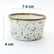 #KK2728-WT: Ceramic sauce dish 3" #WT 