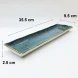 #KK2780-BL; Ceramic 14" rectangle plate #BL