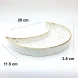 #KK2810-WT; Ceramic 12" moon deep plate