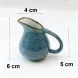 #KK2827-BL; Ceramic cream pot 40ml #BL 