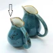 #KK2827-BL; Ceramic cream pot 40ml #BL 