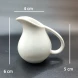 #KK2827-CW; Ceramic cream pot 40ml #CWT  