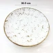 #KK3503-WT; Ceramic 12" plate #WT