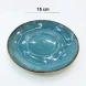 #KK4968-BL; Ceramic sauce plate #BL