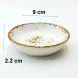 #KK6062-WT; Ceramic sauce dish 9cm #WT