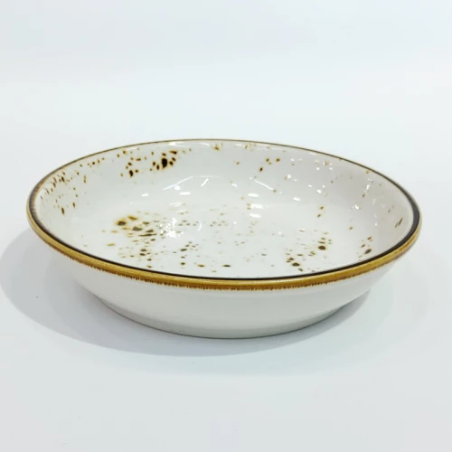 #KK6086-WT; Ceramic plate 13cm #WT