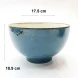 #KK6123-BL; Ceramic 7" bowl #BL 