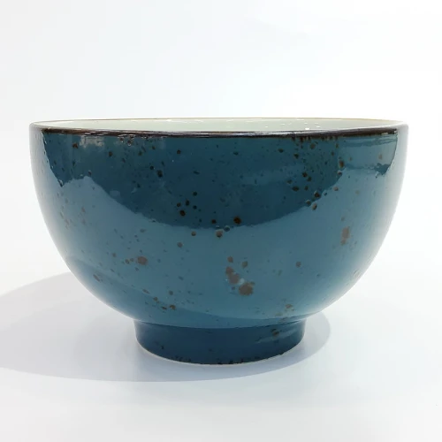 #KK6123-BL; Ceramic 7" bowl #BL 