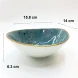 #KK6147-BL; Ceramic bowl 6.25" #BL