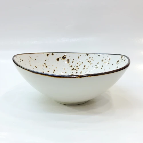 #KK6147-WT; Ceramic bowl 6.25" #WT