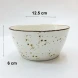 #KK6161-WT; Ceramic 5" bowl #WT 