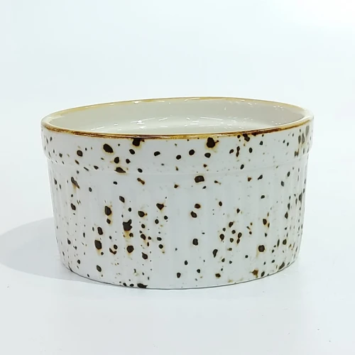 #KK6192-WT ; Ceramic bowl 3.5" #WT