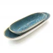 #KK6215-BL; Ceramic 9" oval deep plate #BL