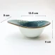 #KK7182-BL; Ceramic oval bowl 5" #BL