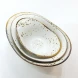 #KK7182-WT; Ceramic oval bowl 5" #WT