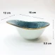 #KK7199-BL; Ceramic oval bowl 6.25" #BL