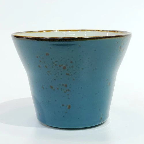 #KK7212-BL; Ceramic 4.5" Fries bowl #BL