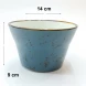 #KK7229-BL; Ceramic 5.5" Fries bowl #BL   