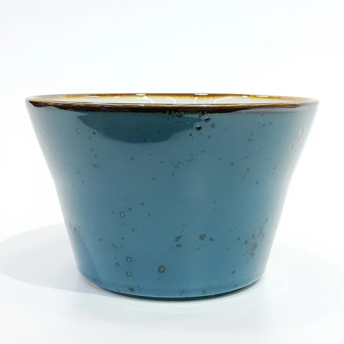 #KK7229-BL; Ceramic 5.5" Fries bowl #BL   
