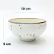 #KK8219-WT; Ceramic 4" bowl #WT