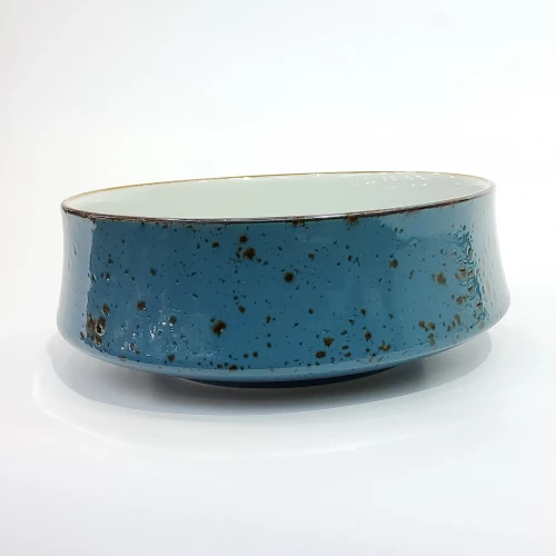 #KK8233-BL; Ceramic deep rd. 15cm bowl #BL