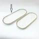 #KK8257-WT; Ceramic 13" rectangle plate #WT
