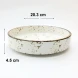 #KK9063-WT; Ceramic 8" round deep plate #WT