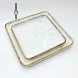 #KK9094-WT; Ceramic 10" square plate #WT 