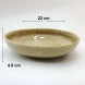 #KX9223; Ceramic 9" deep round plate #KX
