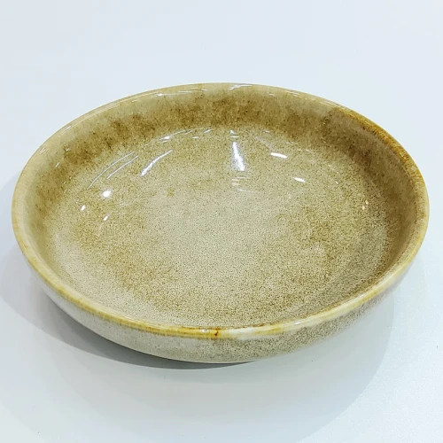 #KX9230; Ceramic 7" deep round plate #KX