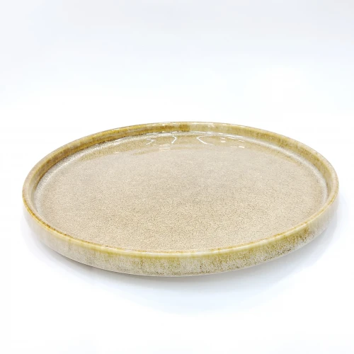 #KX9285; Ceramic 10'' deep round plate #KX