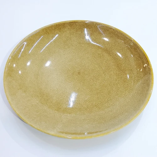 #KX9292; Ceramic 10.5" round plate #KX