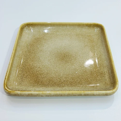 #KX9315: Ceramic 8'' square plate #KX