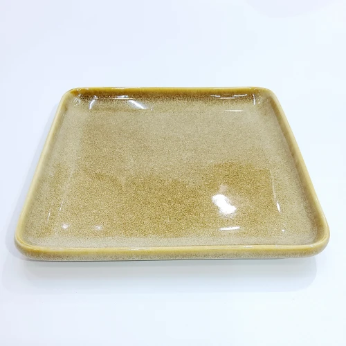 #KX9322; Ceramic 10" sqaure plate #KX