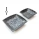 #NK-3670; Ceramic plate Squ. 4.5" #NK    